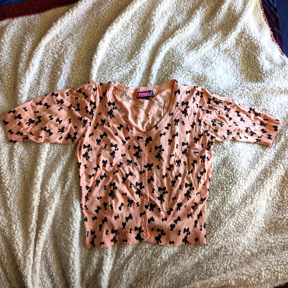 Say What Cute Bowtie Cardigan